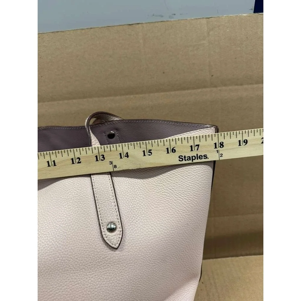 Coach Turn Lock Pebbled Leather Market Tote Bag Off‎ White #B1847-58849